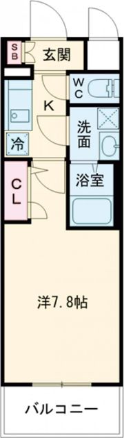エスリード三宮旭通の間取り画像