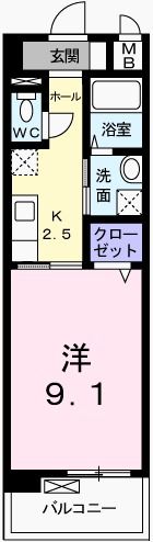グレイスフル・Kの間取り画像