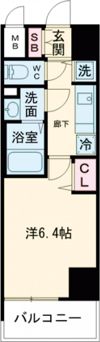 プレサンスみなと元町駅前の間取り画像
