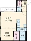 CREA中の島(クレア中の島)の間取り画像