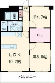 メゾン梅香の間取り画像