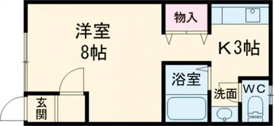 メゾン湯浜館の間取り画像
