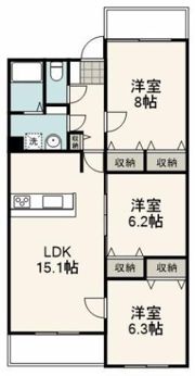 ガーデンハウス雅Bの間取り画像