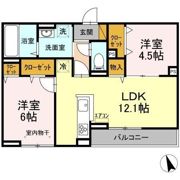 グランテージ海神Hの間取り画像