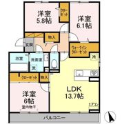 グランテージ海神Hの間取り画像