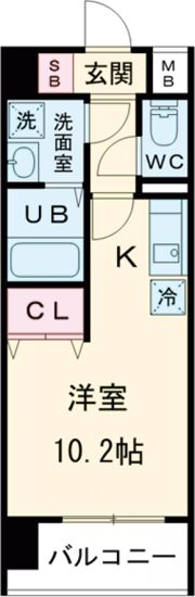 La vie claire Tuboi（ラヴ ィ クレール ツボイ）の間取り画像