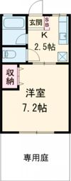 シティハイムひがしの間取り画像