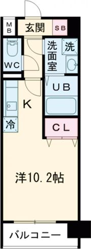 La vie claire Tuboi（ラヴ ィ クレール ツボイ）の間取り画像