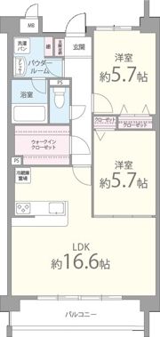 ブランジュールの間取り画像
