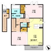 フォーゲルテラス グリューン Ⅵの間取り画像