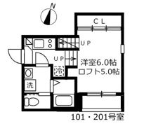 ハーモニーテラス伝馬町の間取り画像