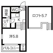 ルシエルメゾネット志賀本通の間取り画像
