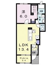シャルム パピヨンの間取り画像