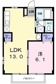 コーポ竹内Ⅱの間取り画像