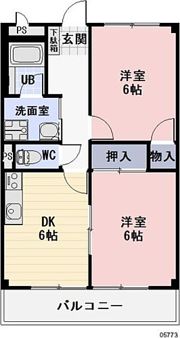 ロザージュⅡの間取り画像