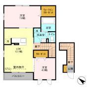 サンリバーの間取り画像
