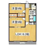 明宝マンションの間取り画像