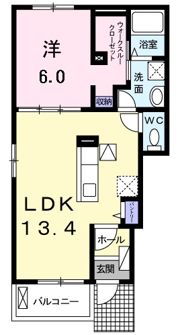 セレーノ チェーロⅡの間取り画像