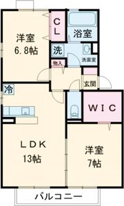 リビングタウン学研都市F～J H棟の間取り画像