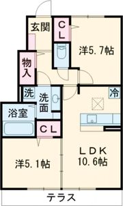 Glanz YUIの間取り画像