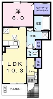 コートリバー Ⅱの間取り画像
