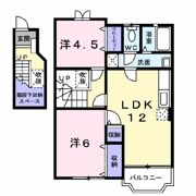 エンジェル Bの間取り画像