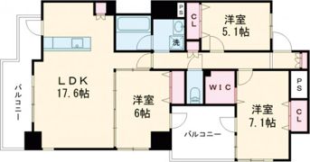 ヴィレラ辛島の間取り画像