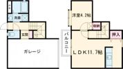 CUbe Ⅰの間取り画像