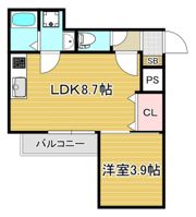 Branche西新の間取り画像