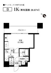 アーバネックス神戸水木通の間取り画像