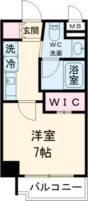 ユリシス新神戸の間取り画像