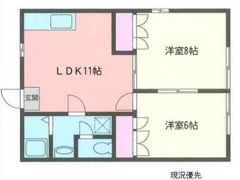仲居ハイツⅢの間取り画像