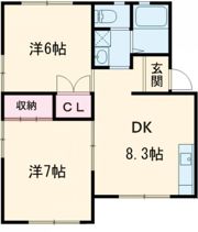 ボヌール恩田の間取り画像