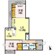 Tー5FLATの間取り画像