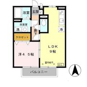 グレイスシャトル山口 Cの間取り画像