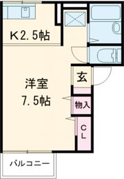 コーポ有明の間取り画像