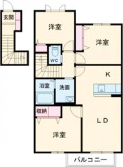 MAST COURT 加古川南 A棟の間取り画像