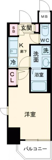 エステムコート神戸元町ヒルズの間取り画像