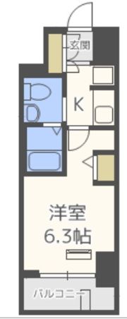 エステムプラザ神戸三宮ルクシアの間取り画像