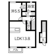 グランドソレイユ幸の間取り画像