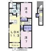 メディオ サルーテ Aの間取り画像