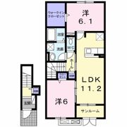 メディオ サルーテ Bの間取り画像