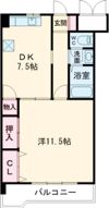 リバーサイド東櫛原の間取り画像