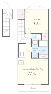 ケイズウエスト神戸の間取り画像