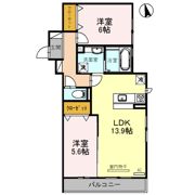 crea南楠葉の間取り画像