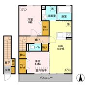 ヒルサイド テラス Cの間取り画像
