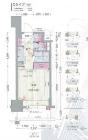 プレサンス名古屋駅前グランヴィルの間取り画像