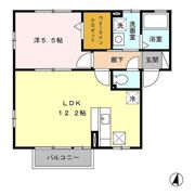 ルミエール(毛呂山)の間取り画像