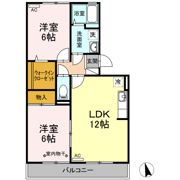 エスポワール笹本 Aの間取り画像