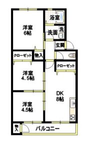 高木マンションの間取り画像
